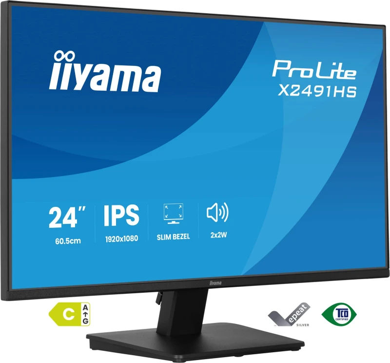 Image of iiyama ProLite X2491HS-B1 computer monitor 60.5cm (23.8") 1920 x