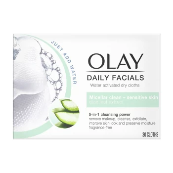 Image of Olay Daily Facials 5-in1 Dry Cloths - Sensitive Skin