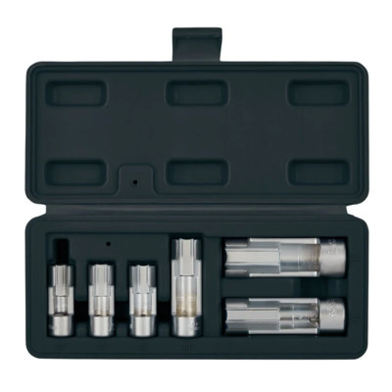 Image of Draper 6 Piece 1/2" and 3/8" Drive Temperature Sensor Socket Set TSS-6PC Drive: Combination