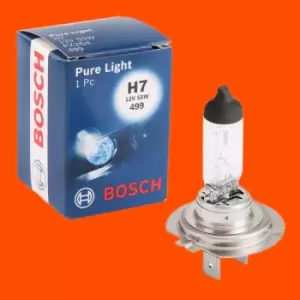 Image of Bosch Light Bulbs Pure Light H7 1 987 302 777 Bulb, spotlight VW,AUDI,MERCEDES-BENZ,Golf IV Schragheck (1J1),Golf V Schragheck (1K1),Golf V Schraghe