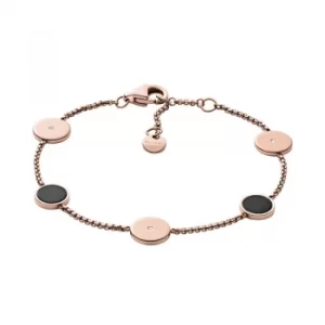 Image of Ladies Skagen Rose Gold Plated Ellen Bracelet