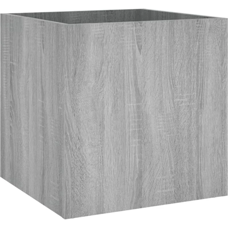 Image of vidaXL Planter Box Grey Sonoma 40x40x40cm Engineered Wood, Grey 820500