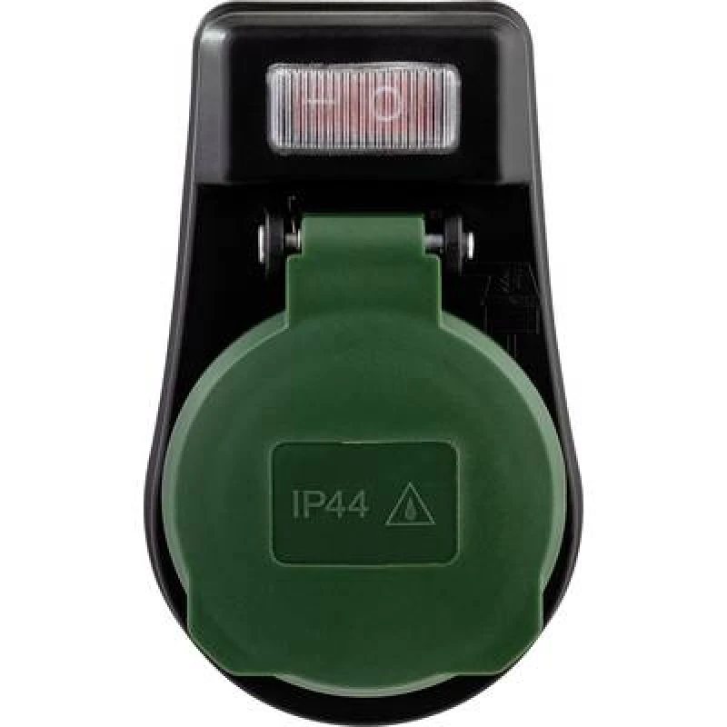 Image of REV Adapter mit Schalter IP44 schwarz-gruen 0020190502
