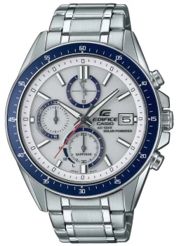 Image of Edifice EFS-S510D-7BVUEF Mens Chronograph Steel Bracelet Wristwa Colour - Silver Tone