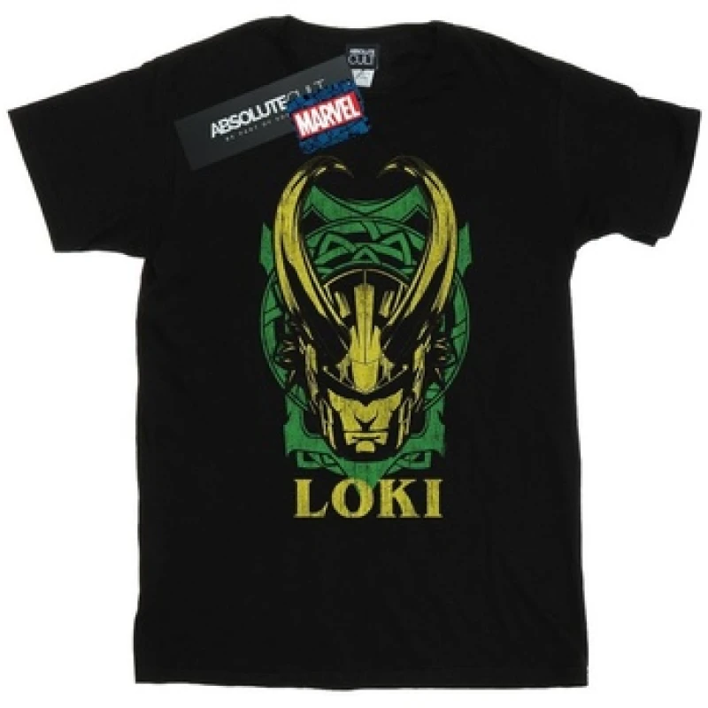 Image of Marvel Loki Badge T-Shirt Black male