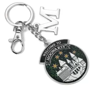 Image of Harry Potter Personalised Hogwarts Keyring M Initial