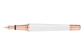 Image of Mont Blanc - Mont Blanc Muses Marilyn Monroe Special Edition Pearl Fountain Pen - Fountain Pens - White