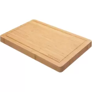 Image of Casaria - Large Wooden Kitchen Bamboo Chopping Board With Juice Groove Antibacterial Robust Double Sided 43x28cm Cutting Board Serving Breakfast