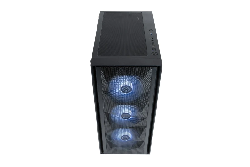 Image of CyberpowerPC CyberPowerPC VV2437 PC AMD Ryzen 5 7500F 16GB DDR5-SDRAM 1TB SSD NVIDIA GeForce RTX 5050 Windows 11 Home Midi Tower Black VV2437