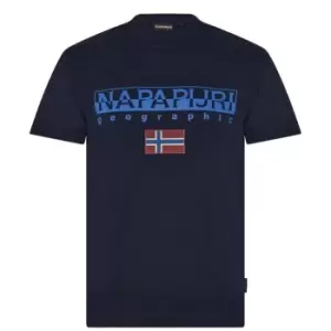 Image of Napapijri S-Yas t Shirt - Blue