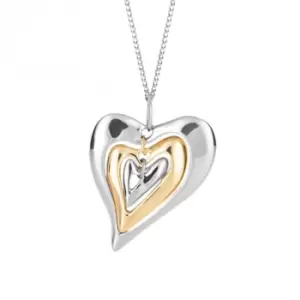 Image of Organic Heart Yellow Gold Pendant P5204