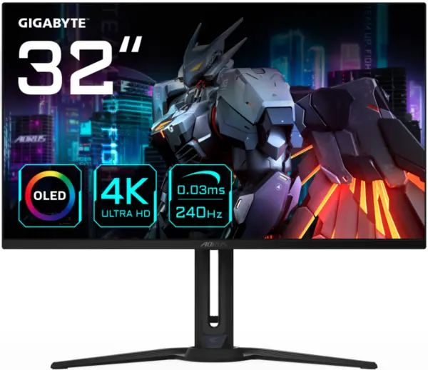 Image of Gigabyte 32" FO32U2 4K Ultra HD Gaming OLED Monitor