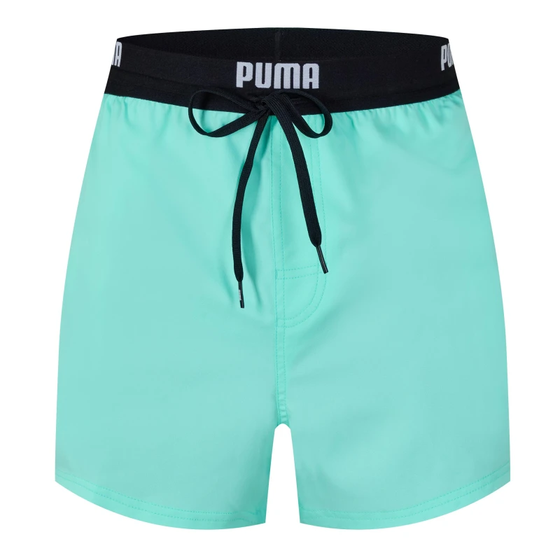 Image of Puma Logo Shorts Swim Shorts XS Green 35252717310