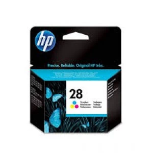 Image of HP 28 Tri Colour Ink Cartridge