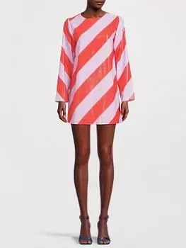 Image of Olivia Rubin Tabitha Stripe Sequin Dress - Lilac