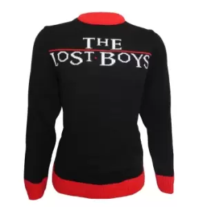 Image of The Lost Boys Unisex Adult Logo Knitted Jumper (L) (Black/Red)
