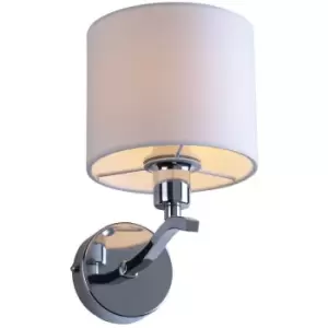 Image of Netlighting Carmen Wall Lamp with Shade, Beige, 1x E14