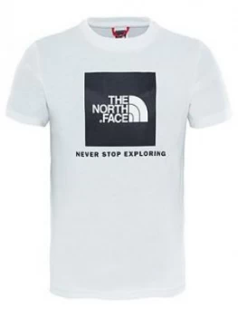 Image of The North Face Boys Box Tee White Size S7 8 Years