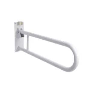 Image of Stainless Steel White Foldaway Grab Rail