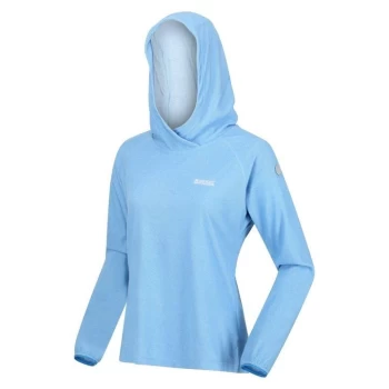 Image of Regatta Womens Montes Fleeced Hoodie - SonicBlu/Wht