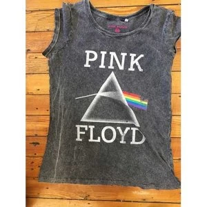 Image of Pink Floyd - Vintage Prism Womens X-Large T-Shirt - Black,Grey