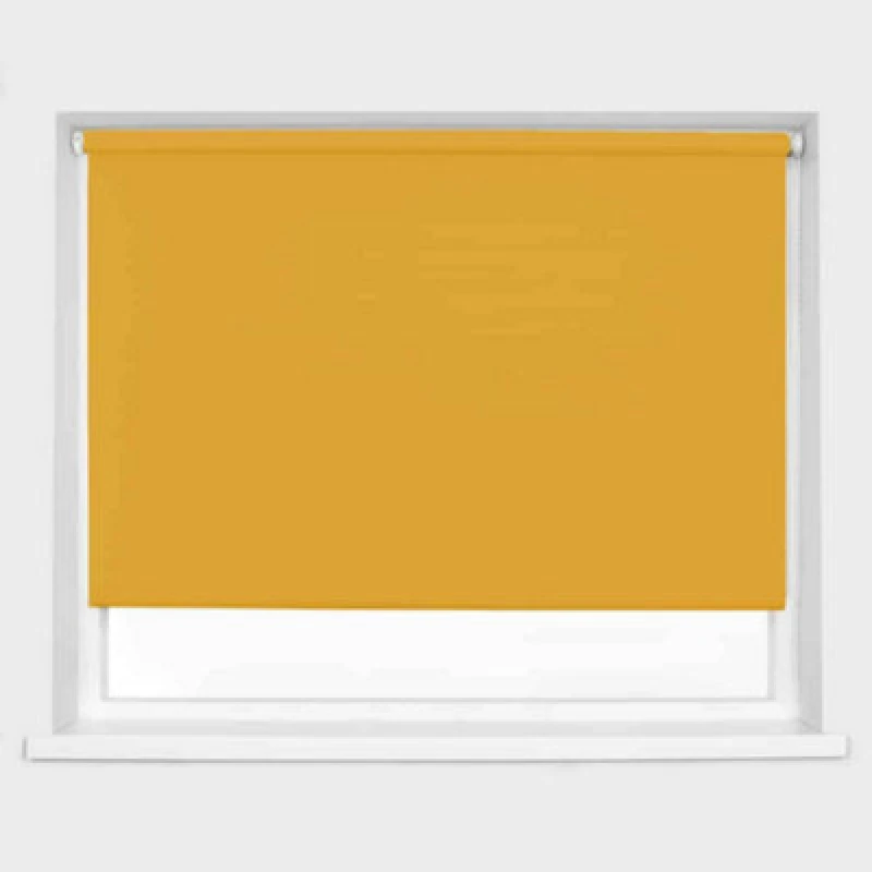 Image of Caecus Blinds Blackout Roller Blind Ochre 180Cm