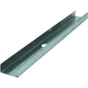 Image of Wickes Galvanised u Channel 0.55 x 52 x 3000mm