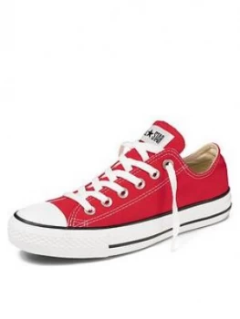 Image of Converse Chuck Taylor All Star Ox Plimsolls, Red, Size 5, Women