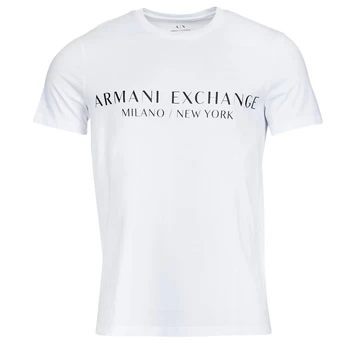 Image of Armani Exchange 8NZT72-Z8H4Z mens T shirt in White - Sizes XXL,S,M,L,XL,XS