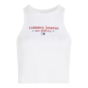 Image of Tommy Jeans Tjw Bby Crp Tj Nyc Tank - White