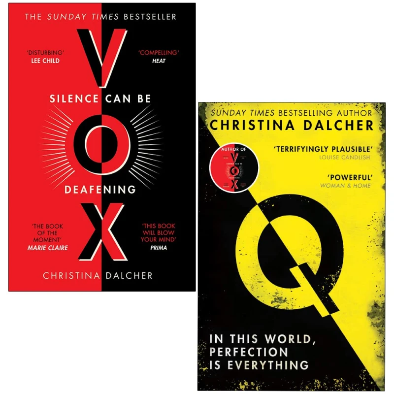 Image of Christina Dalcher 2 Books Collection Set (Vox: Silence Can Be And Q: In This World) Christina Dalcher Books
