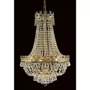 Image of Frankfurt Gold chandelier 8 bulbs 67cm