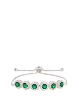 Image of Jon Richard Emerald Pave Toggle Bracelet
