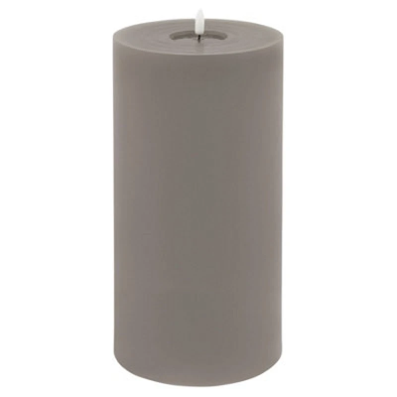 Image of Luxe Collection Melt Effect 6X12 Grey LED Wax Candle