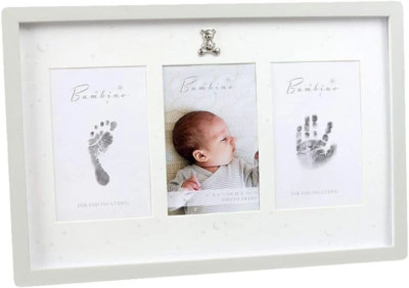 Image of Bambino by Juliana Hand & Foot Print with Ink Pad Frame Multi