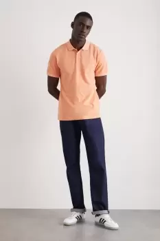 Image of Pique Stripe Polo Shirt