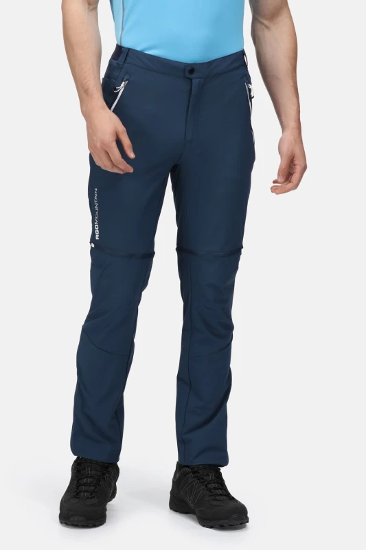 Image of Regatta Regatta Men Mountain Zip Off Trousers in Dark Navy Size: 36R Dark Navy 36R Male 5059404495924