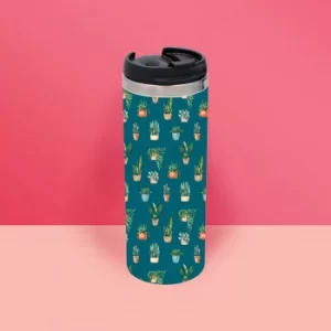 Image of Water Colour Plants Thermo Travel Mug