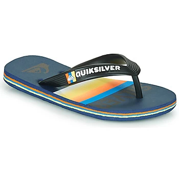 Image of Quiksilver MOLOKAI SLAB boys's Childrens Flip flops / Sandals in Blue kid,4,4.5,5,10 kid,11 kid,11.5 kid,12 kid,13 kid,1 kid,2 kid,2.5 kid