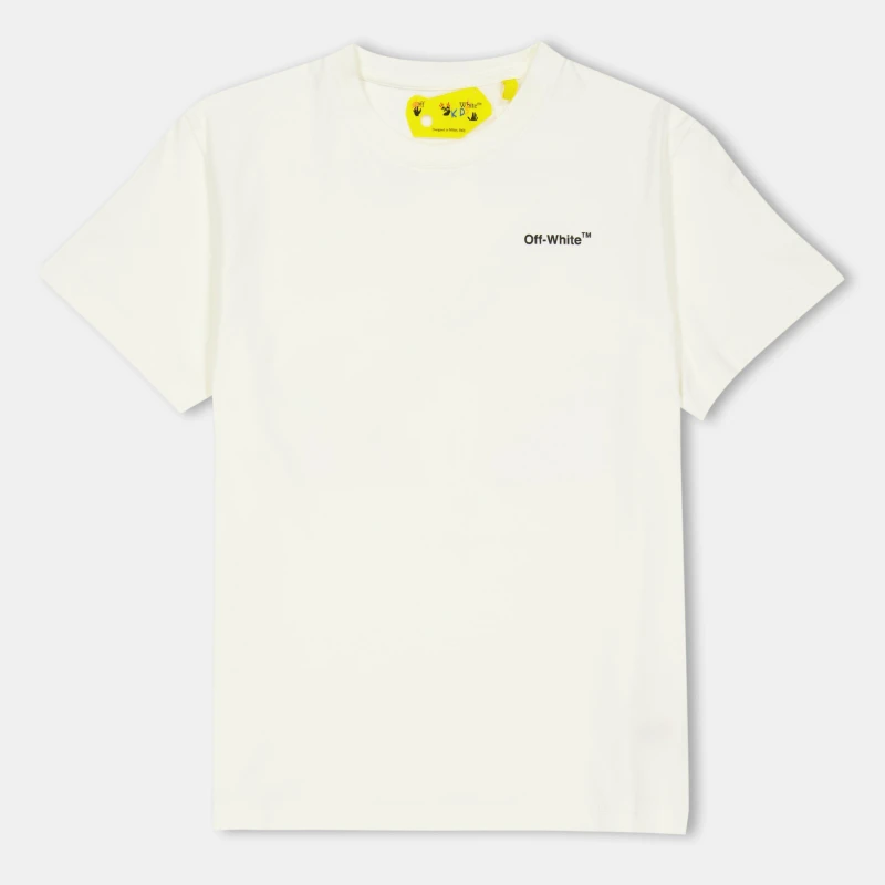 Image of Off White Kids - T-Shirt White Multi male 8Y