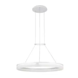 Image of Grok Integrated LED 1 Light Dimmable Medium Ceiling Pendant White