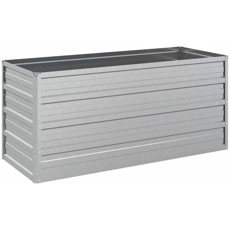 Image of VIDAXL Garden Raised Bed 100x40x45cm Galvanized Steel Silver Vidaxl 8720286661871