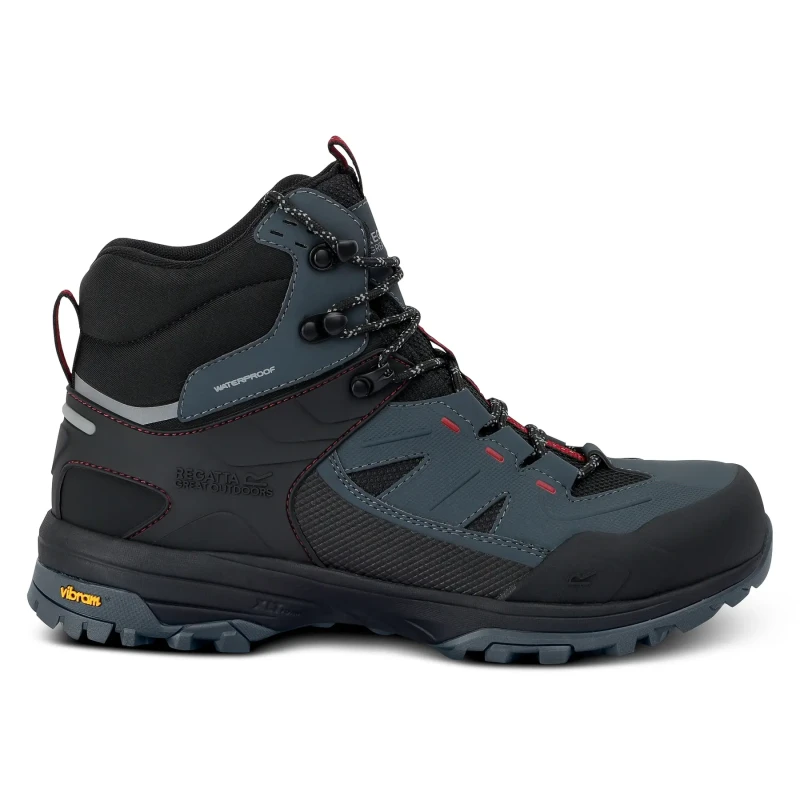 Image of Regatta Mens Regen Breathable Waterproof Walking Boots in Light Grey Size: 6 Light Grey Male 6