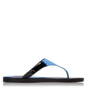Image of Calvin Klein Jeans Patent Slider - Sky Blue