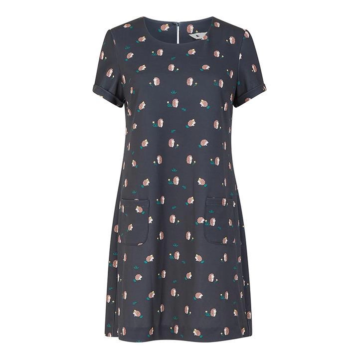 Image of Yumi Black Hedgehog 'Betty' Tunic Dress - 8