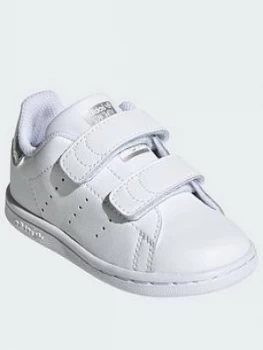 Image of adidas Originals Stan Smith Infant Trainers - White Sparkle, White/Sparkle, Size 7