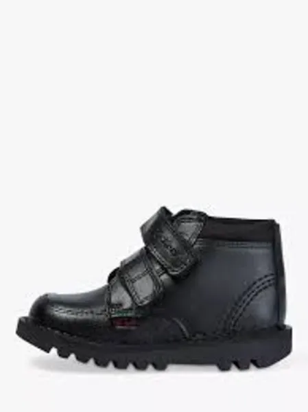 Image of Kickers Black kick scuff hi Boys Toddler boots Black UK 12 (EU 30)