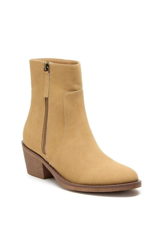 Image of Rocket Dog Womens Yonder Zip Up Suede Ankle Boots UK Size 4 (EU 37) Camel RKD275-CAMEL-4