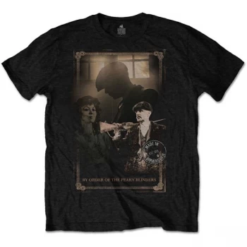 Image of Peaky Blinders - Shotgun Mens Medium T-Shirt - Black