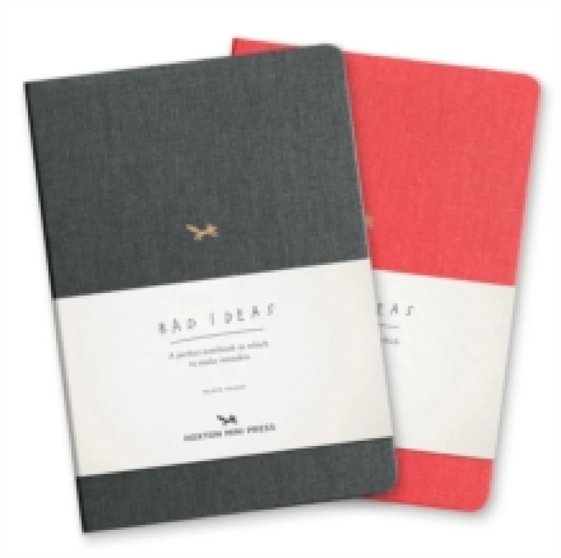 Image of A Notebook For Bad Ideas - Red/plain Notebook / blank book